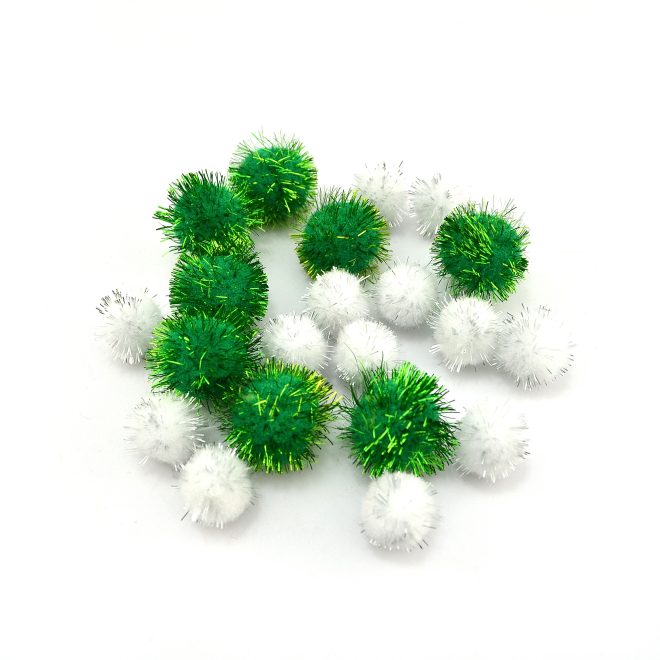 Glitter Pompoms for Kids DIY Craft - Image 2