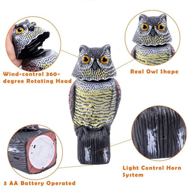 Garden Plastic Owl - Image 3