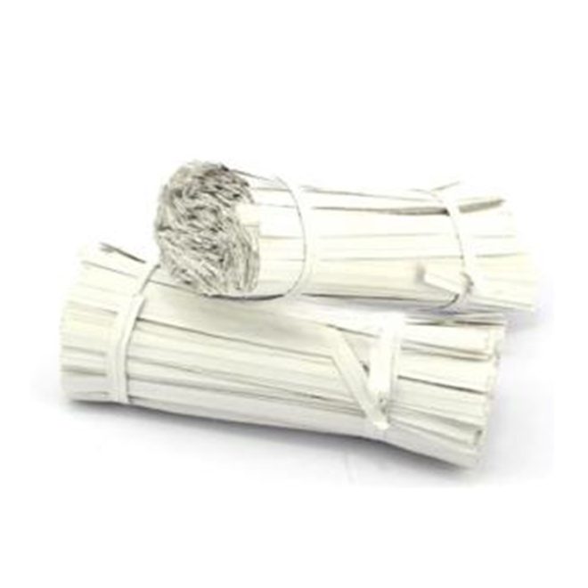 Pre-cut White Paper Bind Wire Twist Ties - Image 2