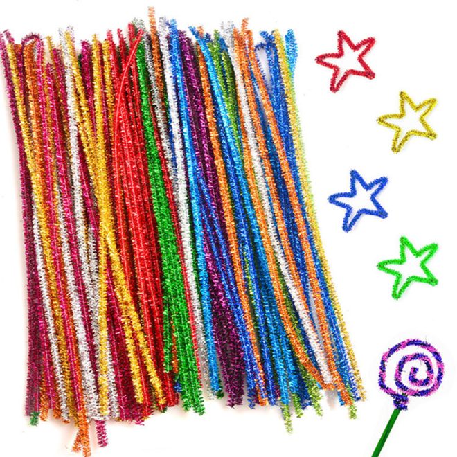 Glitter Metallic Chenille Stems - Image 2